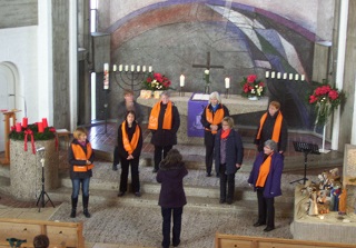 Foto vom Geb&auml;rdenchor in St. Thomas in Augsburg