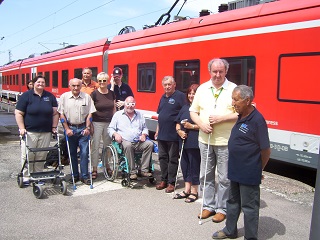 Foto aus Möttingen vor der Zugfahrt