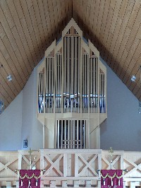 Foto der Orgel in Sehensand