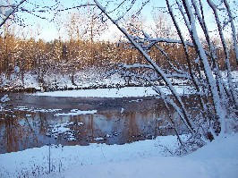 Foto vom winterlichen Lech