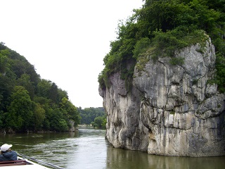 Foto vom Donaudurchbruch bei Kelheim