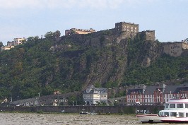 Foto der Burg Ehrenbreitstein in Koblenz