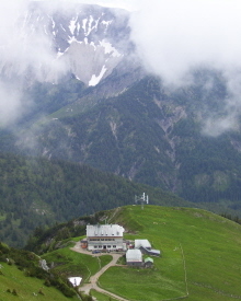 Foto von der Aussicht aufs Rotwandhaus