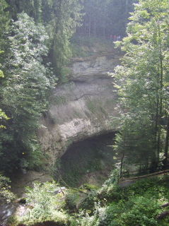 Foto von den Gesteinsschichten